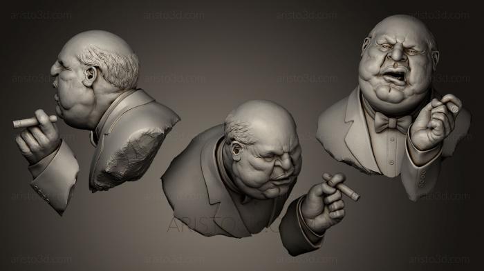 Busts of heroes and monsters (BUSTH_0425) 3D model for CNC machine